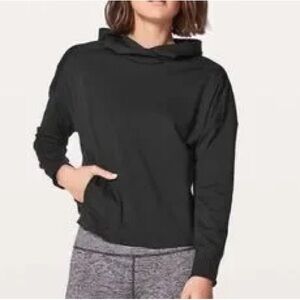 Lululemon Split Out Hoodie Size 6 Black